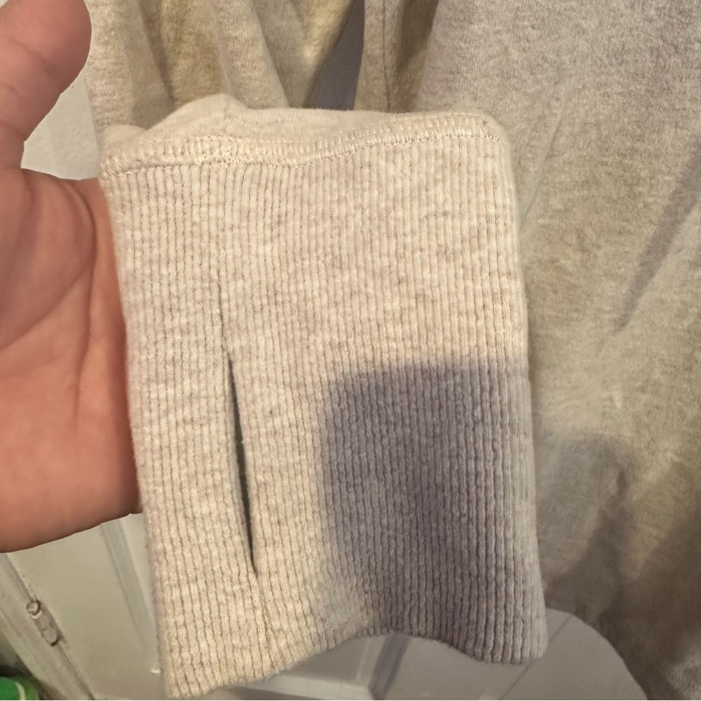Sweaty Betty Pullover‎ Hoodie SZ XXS Small Oatmeal BEIGE TAN GYM SWEATSHIRT YOGA - Picture 8 of 11